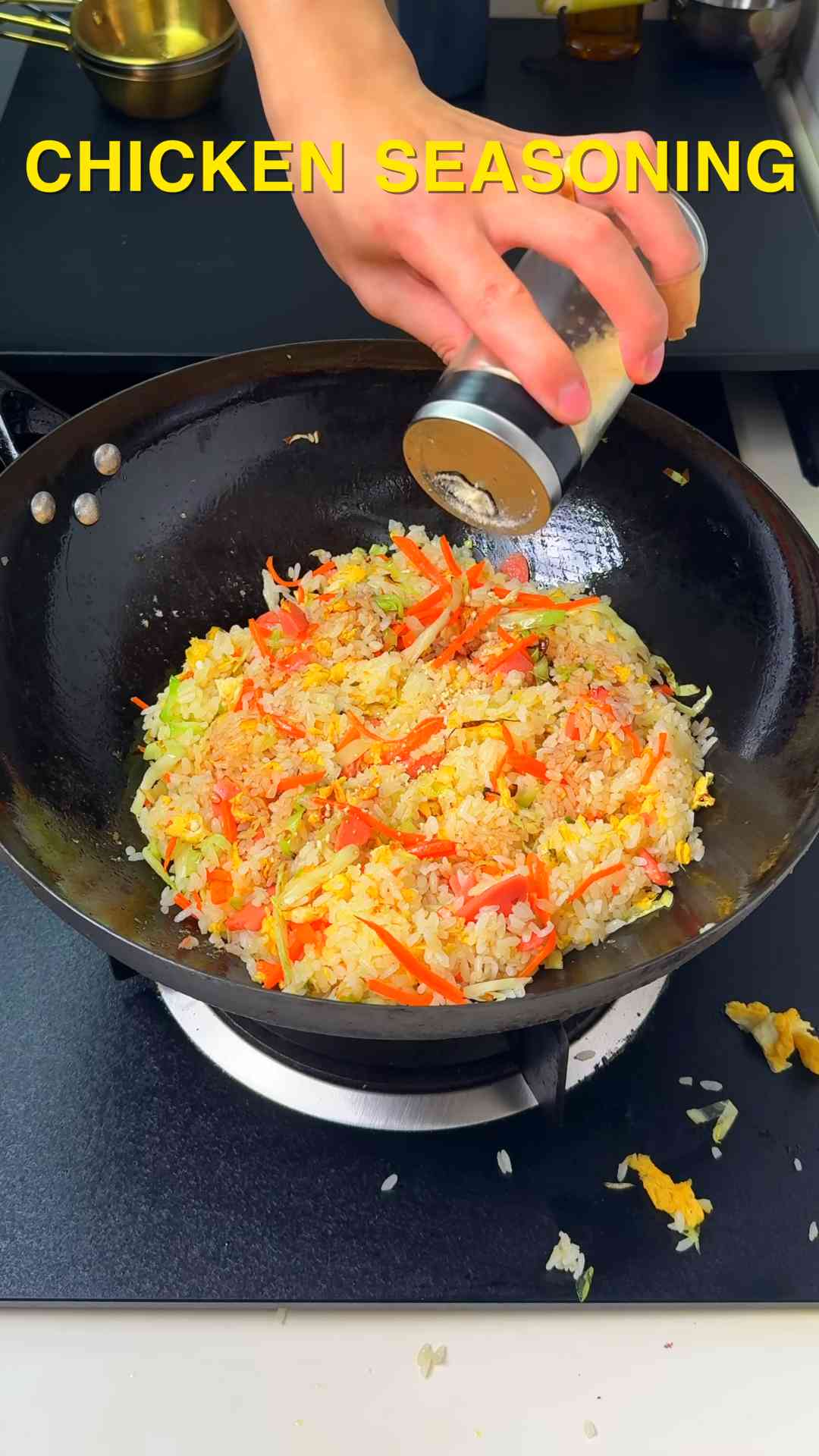 Ham and vegetable fried rice made easy