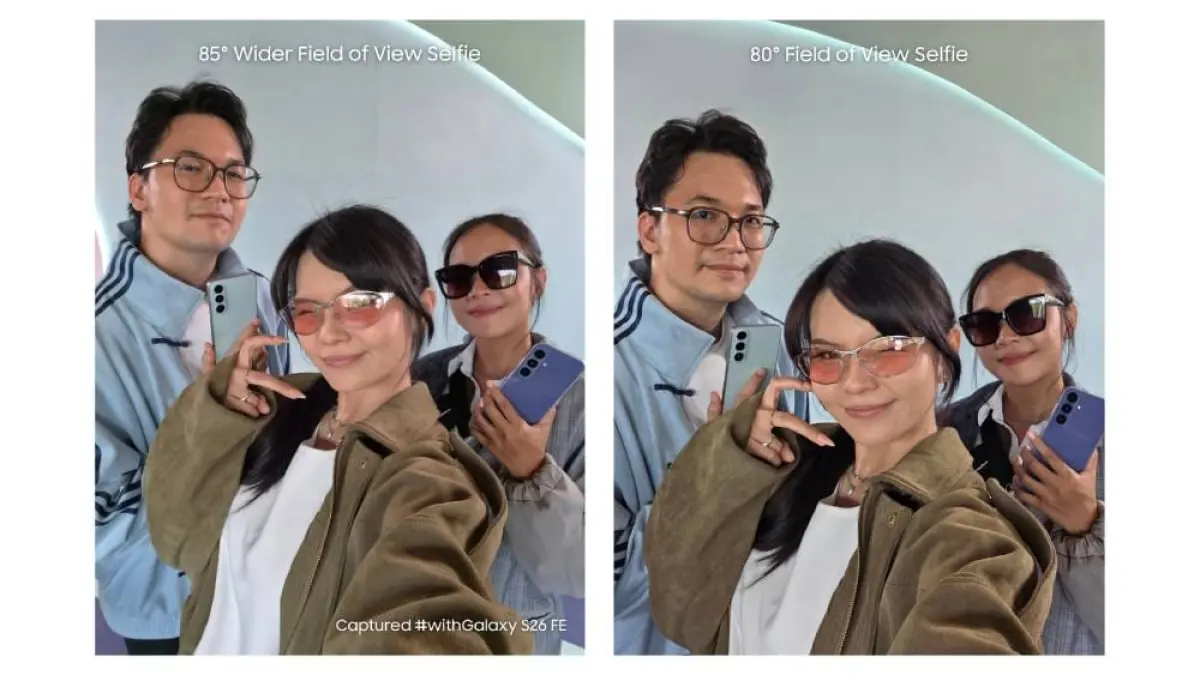 Selfie makin lebar, 6 pose ini lebih gampang dicoba di Galaxy S26 FE