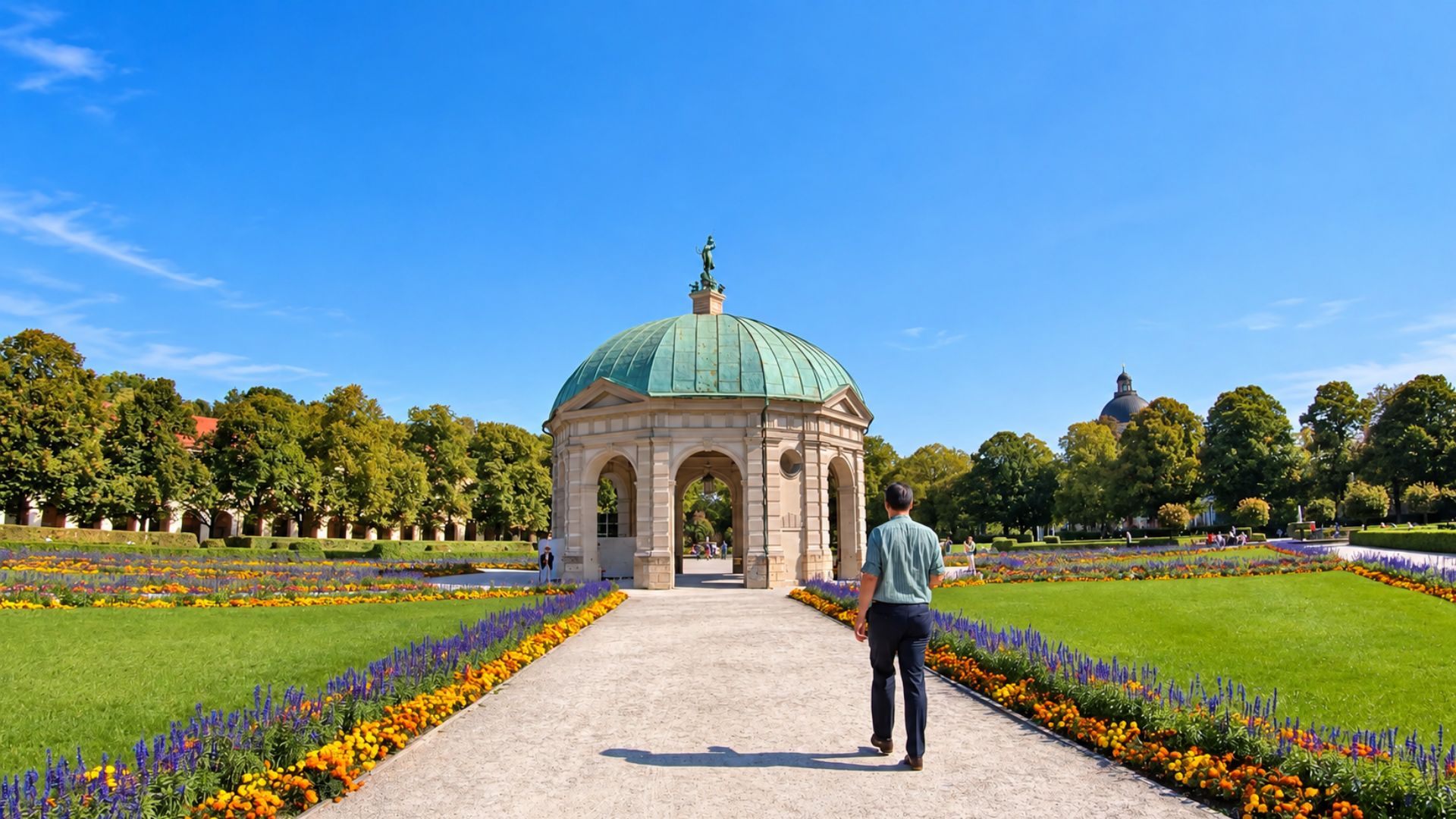 München til fods fra blomsterhaver til historiske gader (4K)