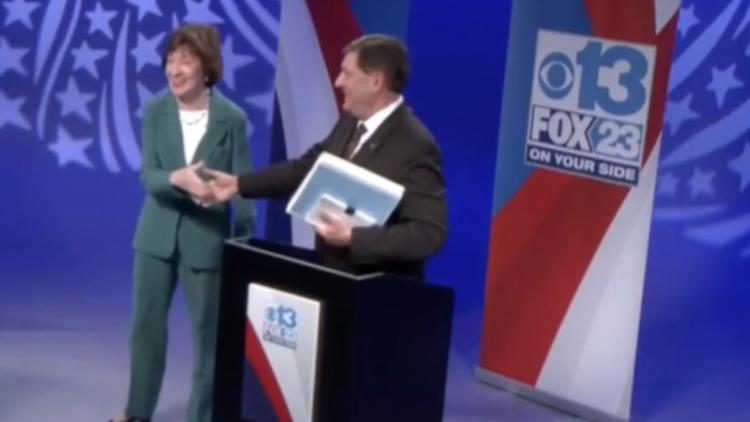 Susan Collins and Troy Jackson show stark contrasts in first Maine US Senate debate