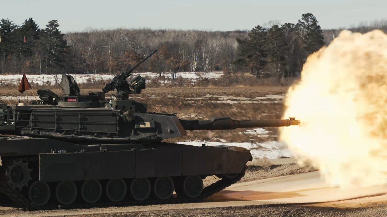 70 tons of steel lines up a target 2,000 meters away - then the 120mm ...