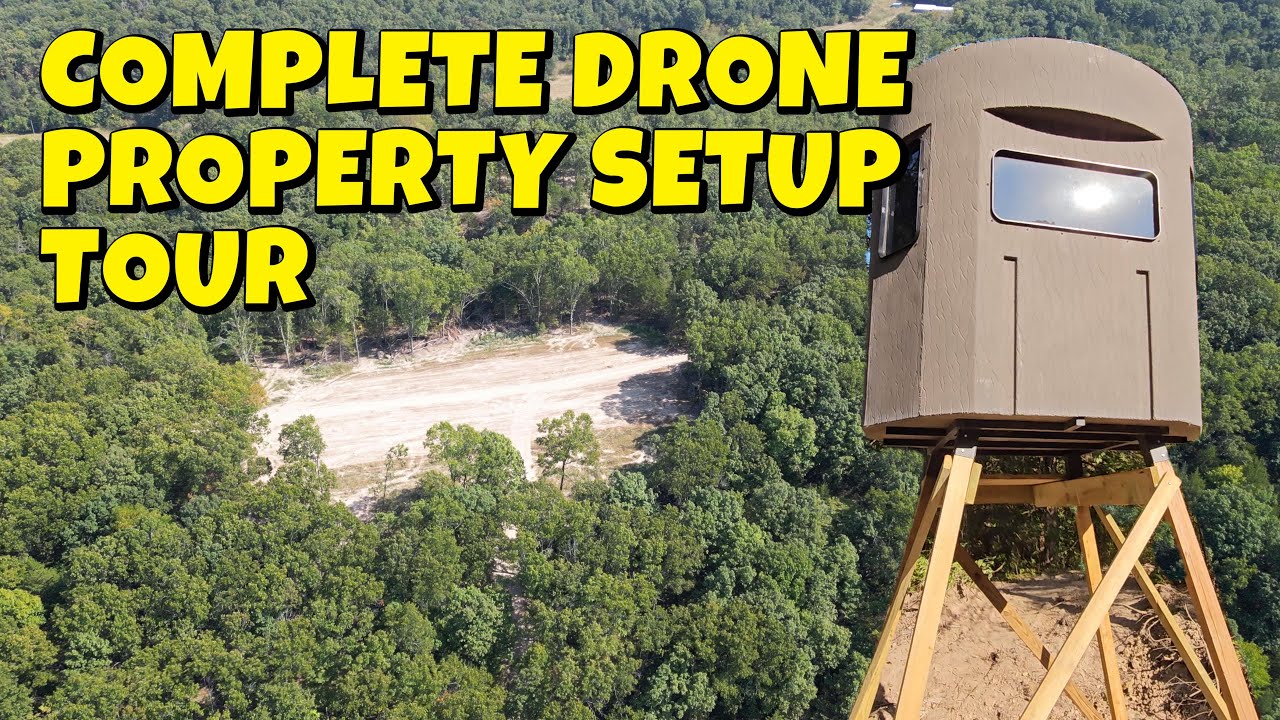 Complete hunting land setup: Full drone tour