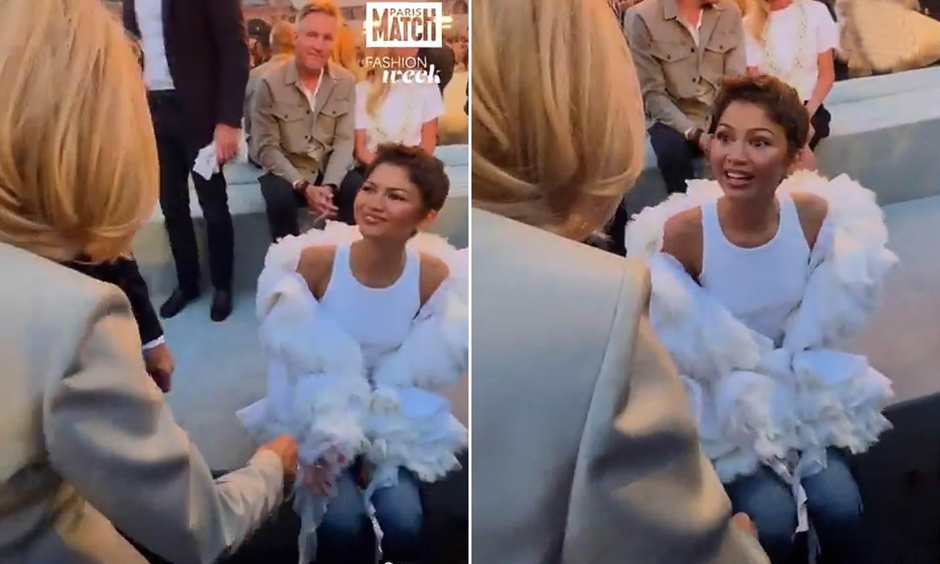 Zendaya is criticised for lacking 'basic manners' as she fails to stand ...