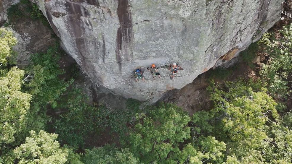 Petit Jean State Park via ferrata billed as only US state park course ...
