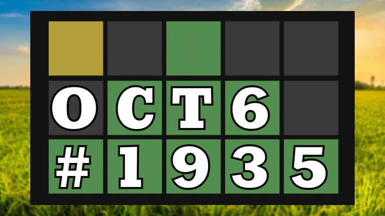 Today's Wordle hints & answer - October 6, 2026 (Puzzle #1935)