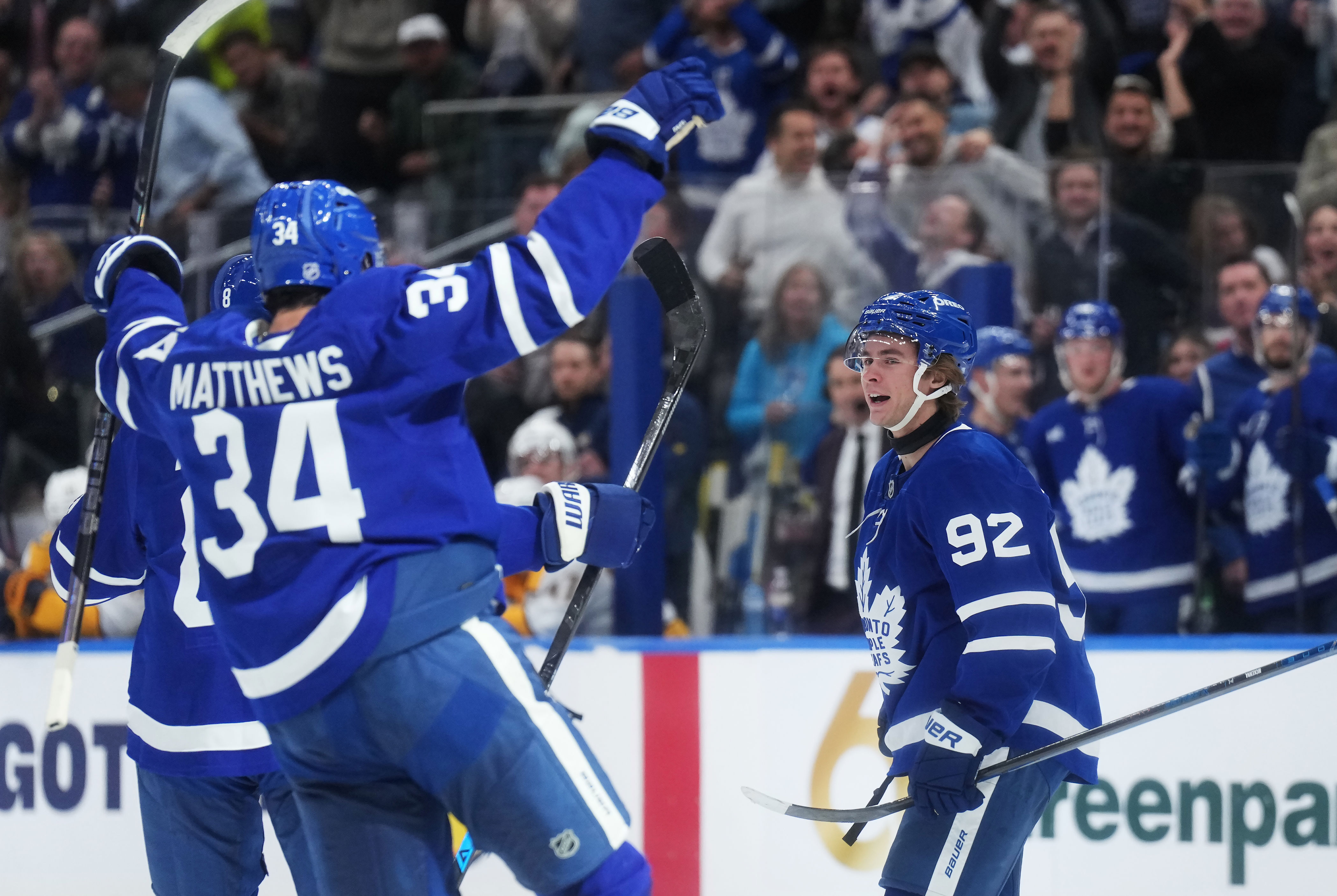 Matthews scores OT winner, McKenna gets his first NHL goal as Maple ...