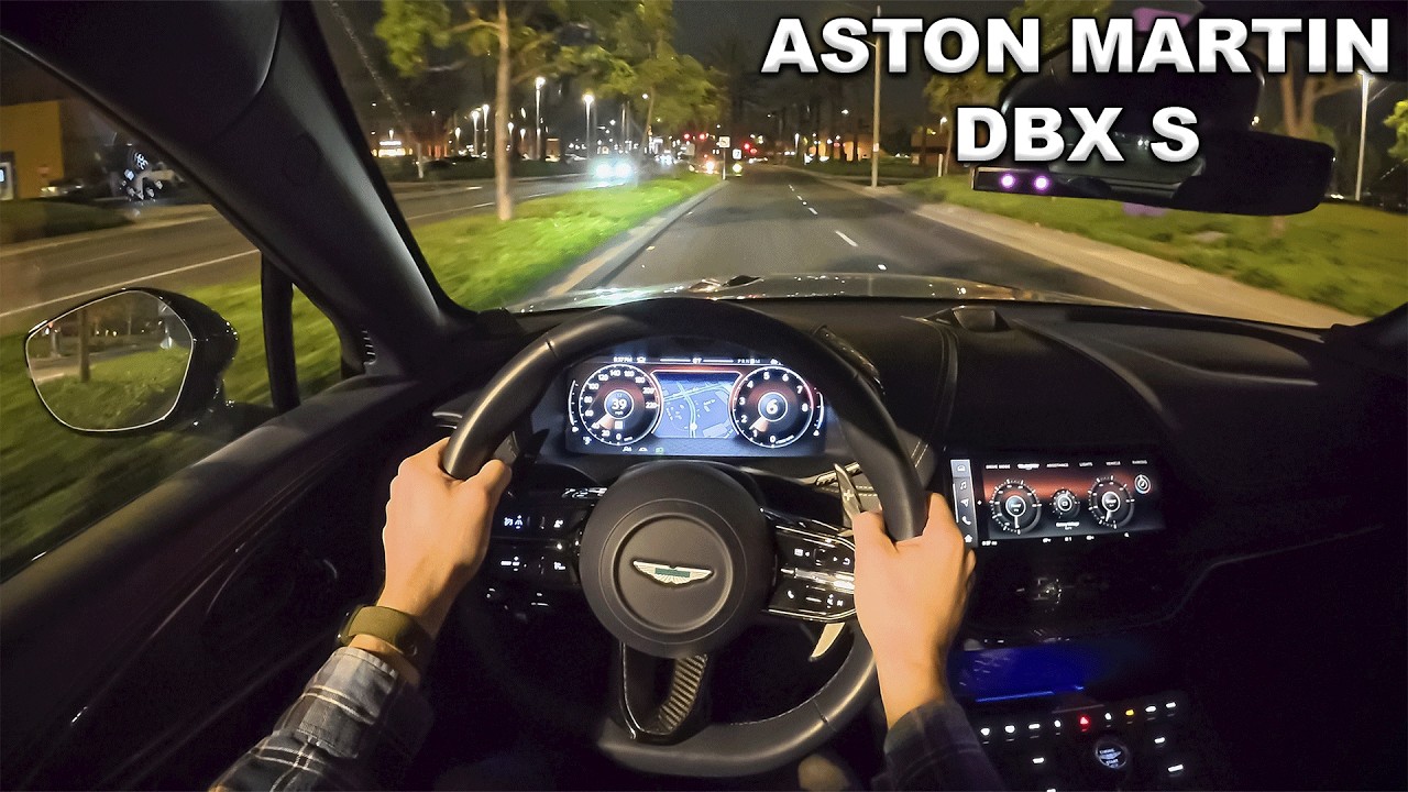 2026 Aston Martin DBX S POV night drive (3D audio) (ASMR)