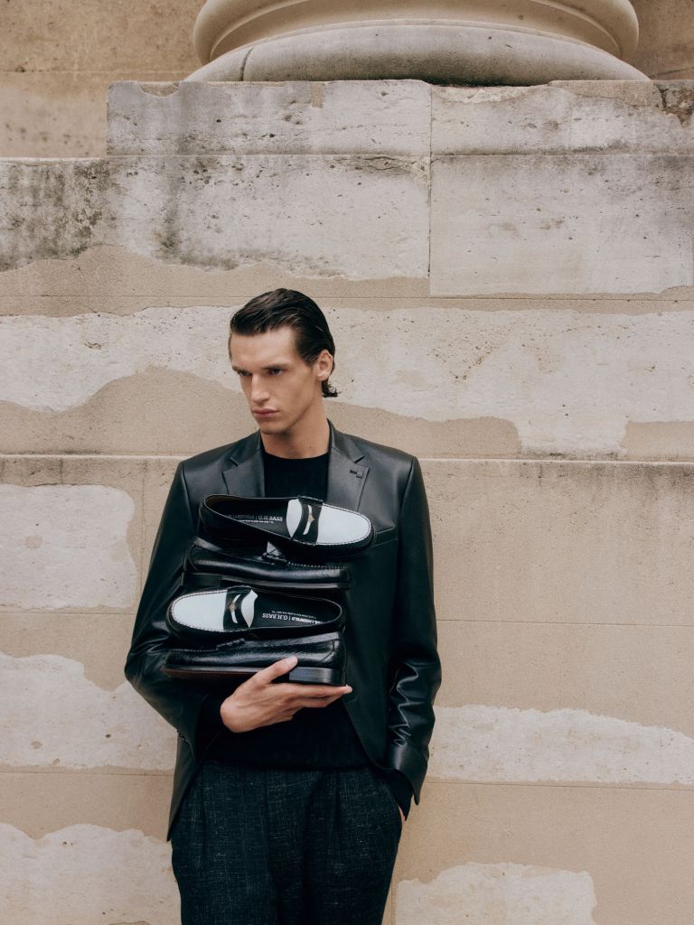 GH Bass collaborated with Karl Lagerfeld on penny loafers