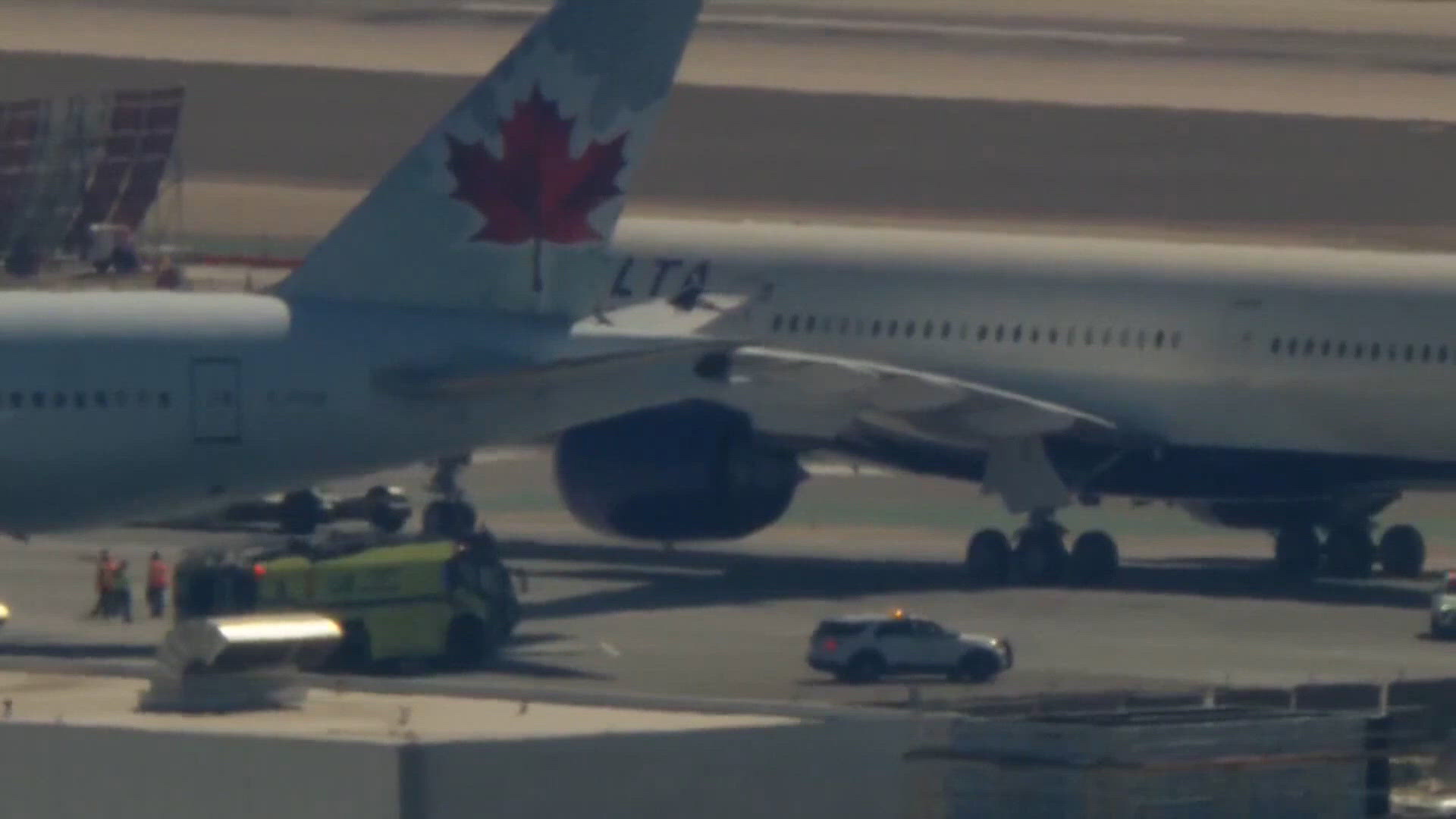 Delta plane's wing clips Air Canada jet's tail at LAX