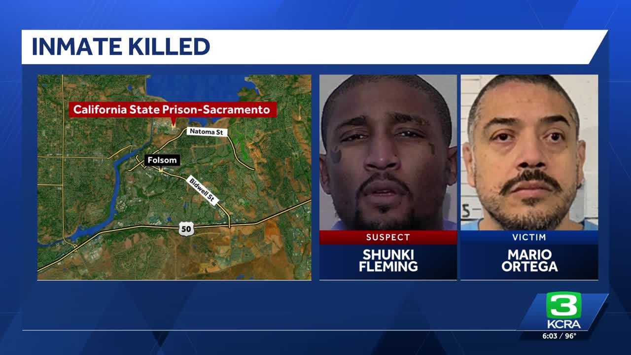 Inmate killed in attack at state prison in Folsom, officials say