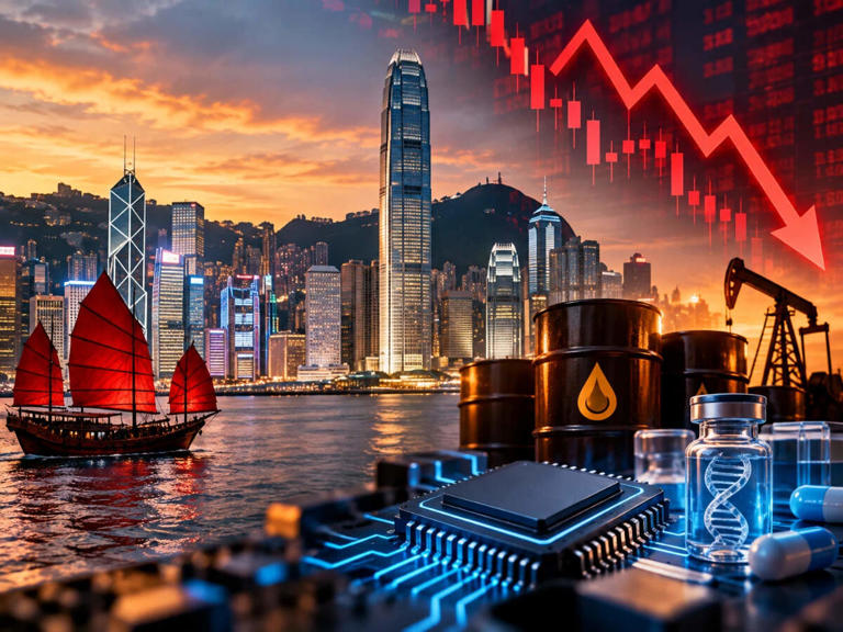 Global market: Hong Kong stocks fall as oil rises, tech and biotech ...