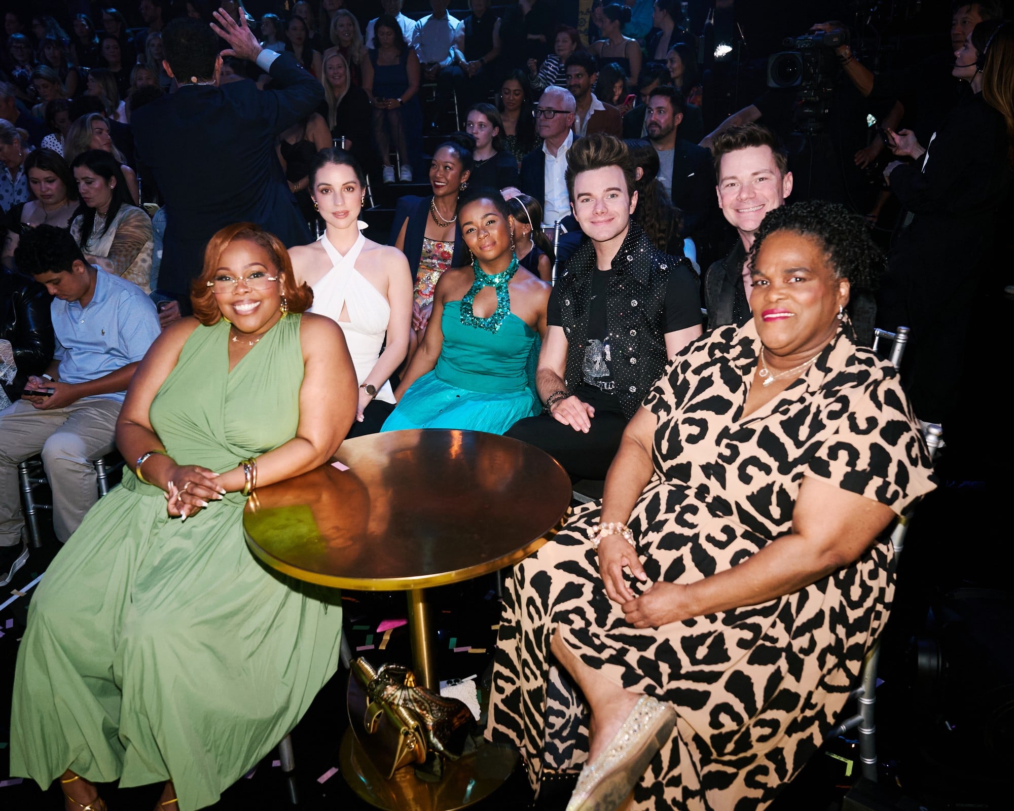 Amber Riley performs during ‘Glee’ co-star Harry Shum Jr’s ‘Mariah ...