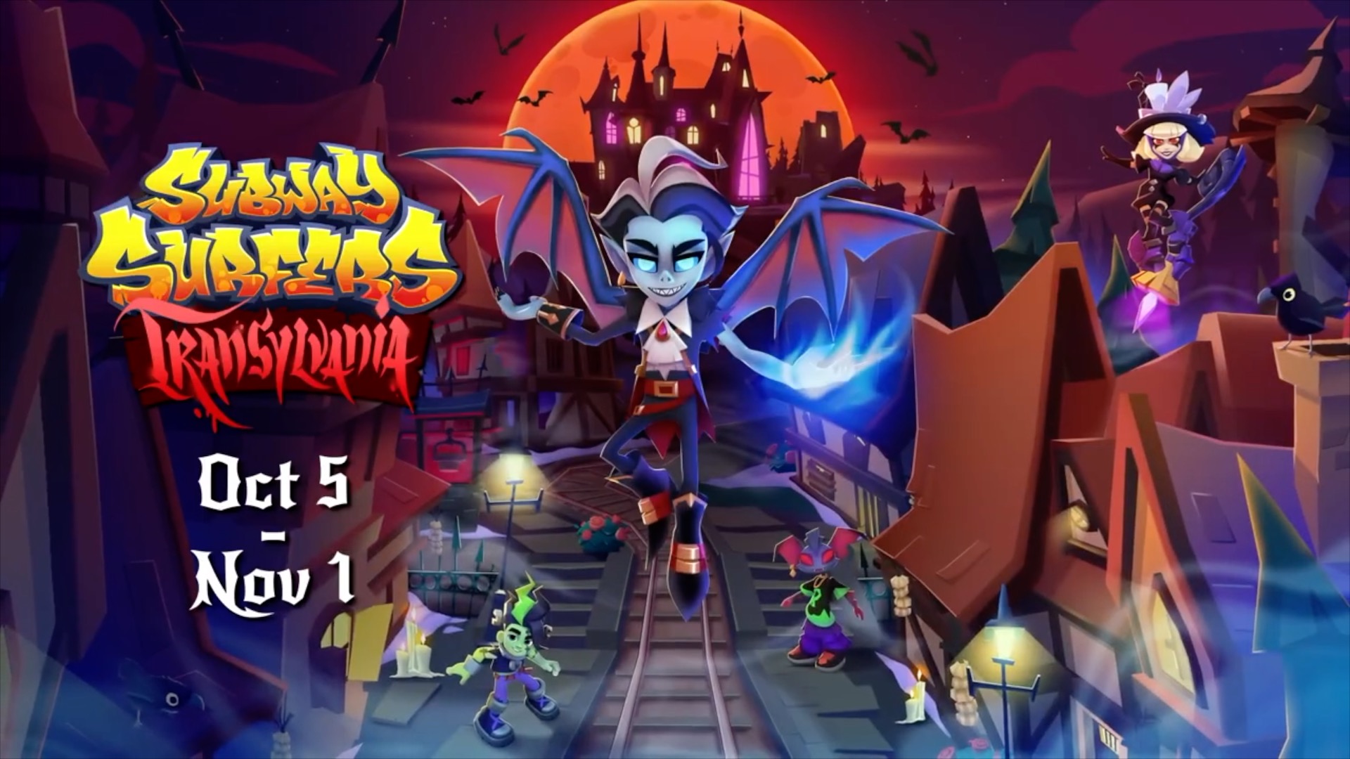 Subway Surfers official Transylvania World Tour update reveal trailer