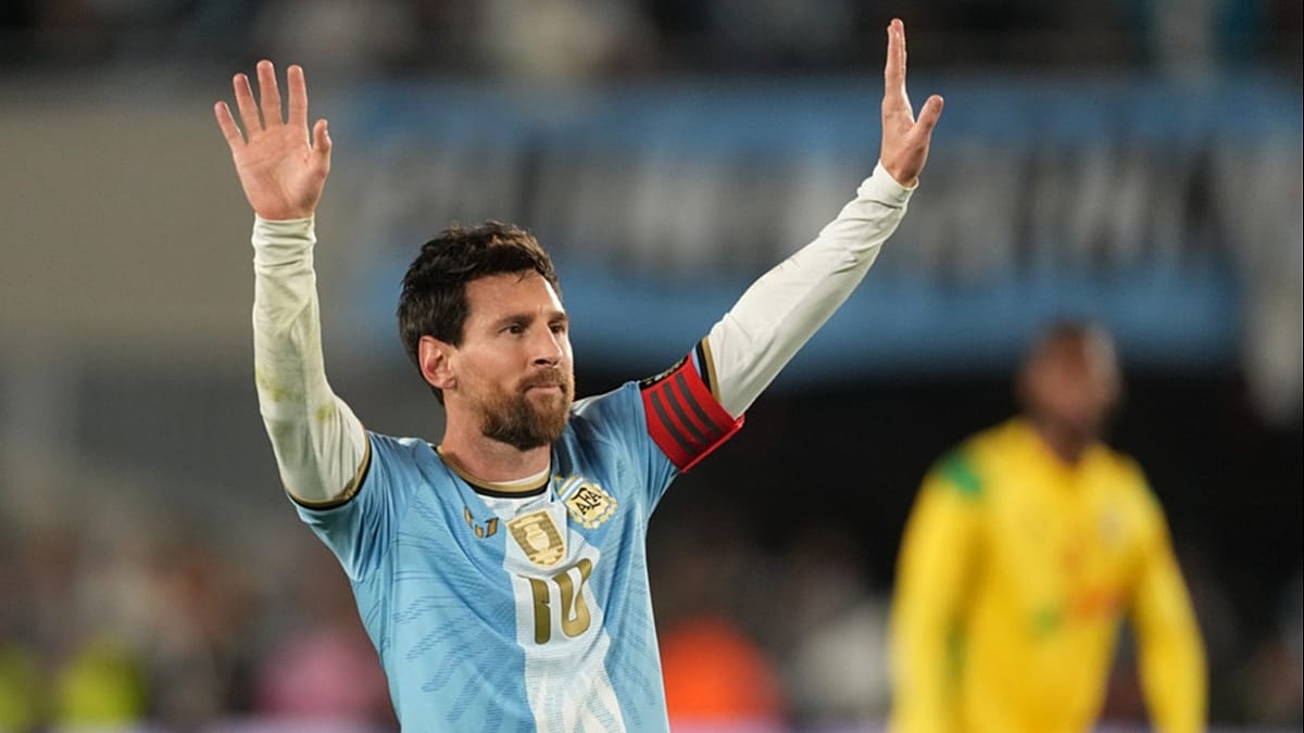 Argentina waves football great Lionel Messi off after 3-0 win over ...