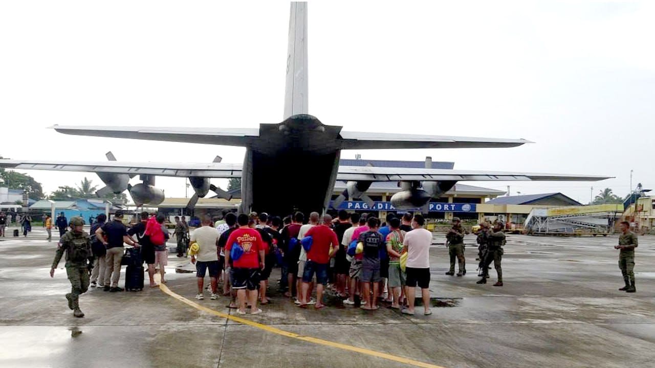 51 POGO trafficking victims in Zamboanga Sibugay flown to Manila