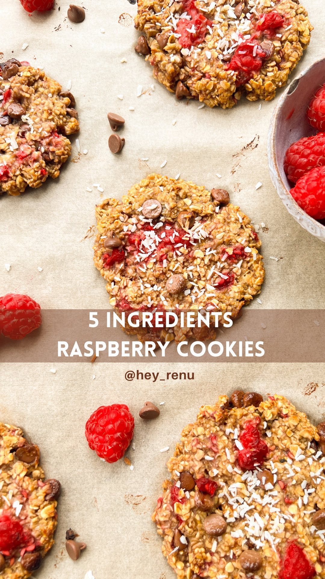 Easy raspberry cookies with a sweet fruity twist