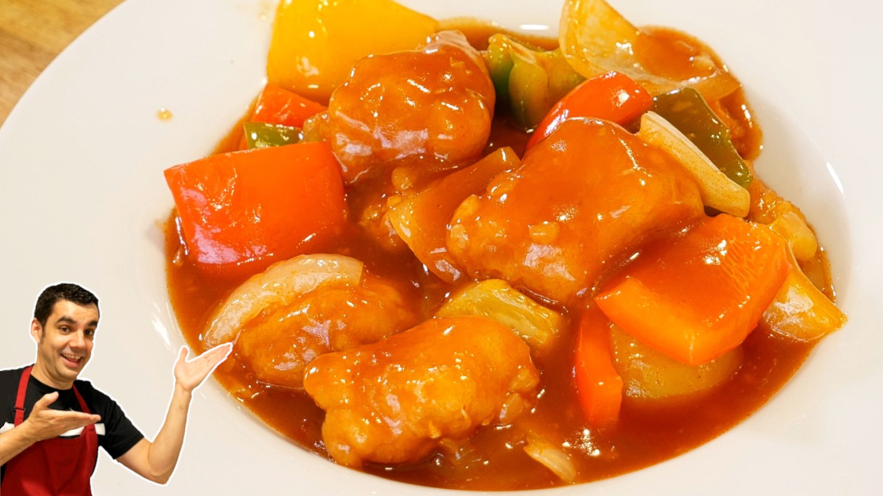 Pollo agridulce casero fácil y lleno de sabor
