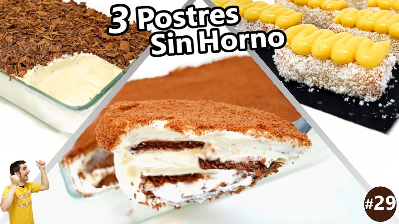 3 recetas de postres sin horno fáciles y deliciosos