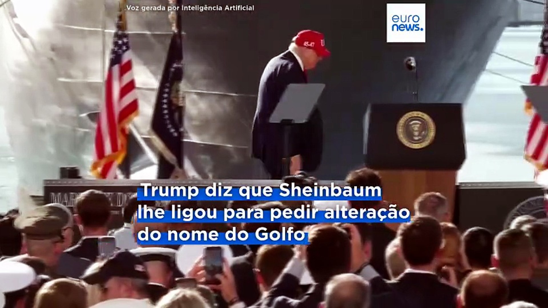 Trump ridiculariza Sheinbaum por causa do Golfo do México e imita a sua ...