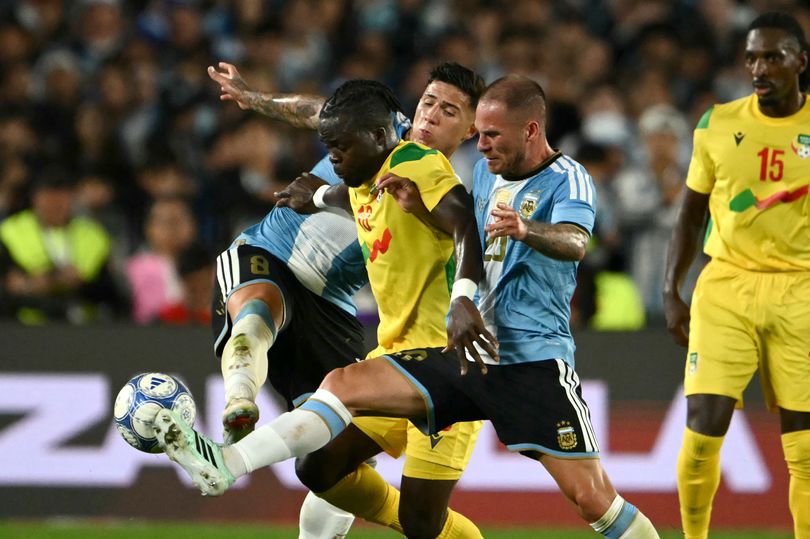 Alexis Mac Allister in action for Argentina against Benin.