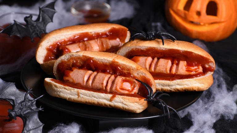 Make creepy Halloween finger hot dogs (if you dare)