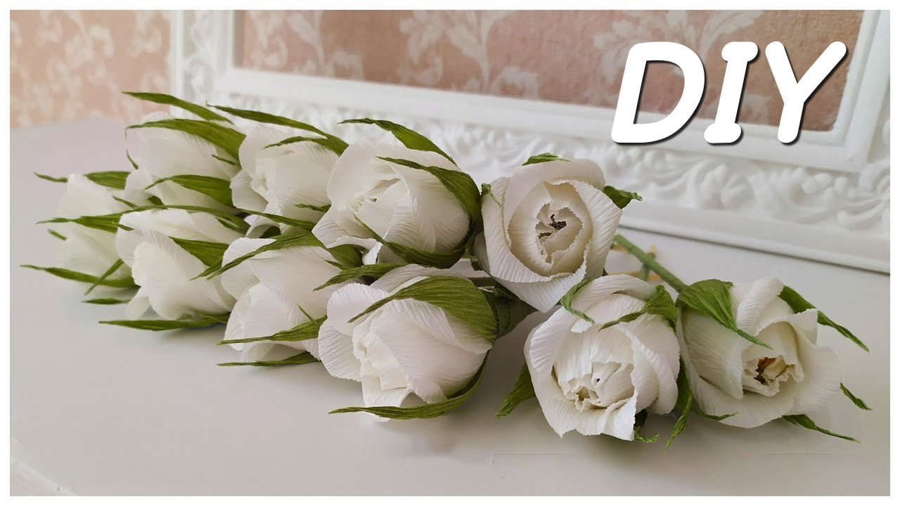 Easy paper roses with full, layered blooms