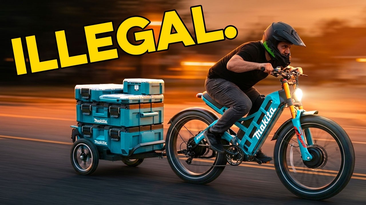 Building a high speed Makita powered work e-bike