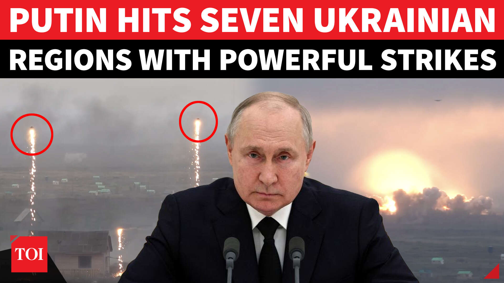 Boom! Putin unleashes massive missile barrage on Ukraine drone ...
