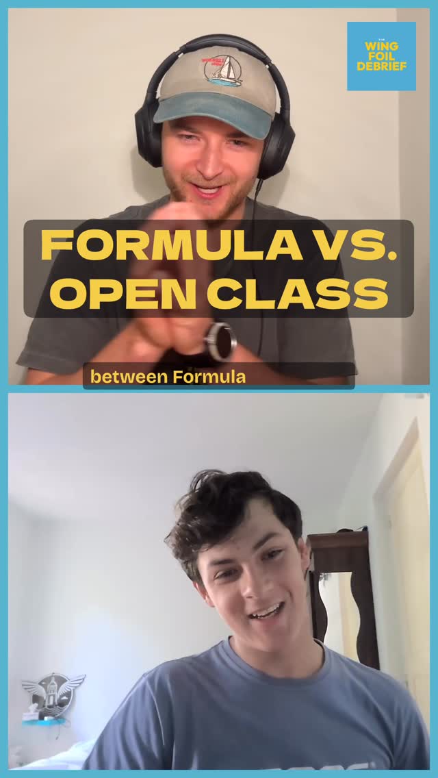 Formula vs open class wingfoil racing