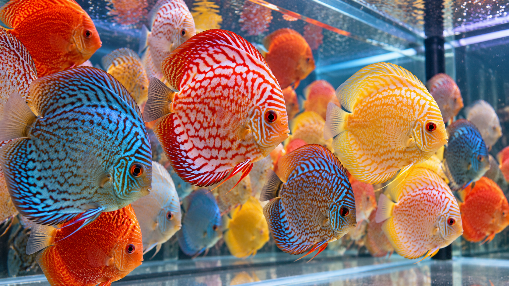 Inside one of Europe’s largest discus fish breeding facilities