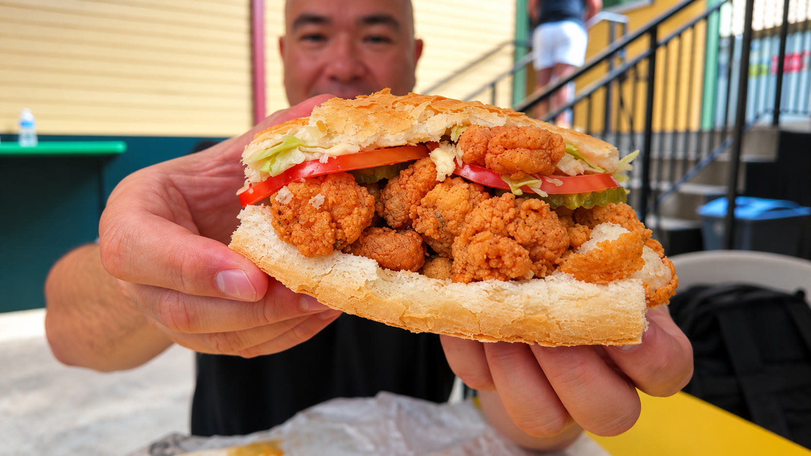 New Orleans served him chicken & waffles, beignets and giant po’boys ...