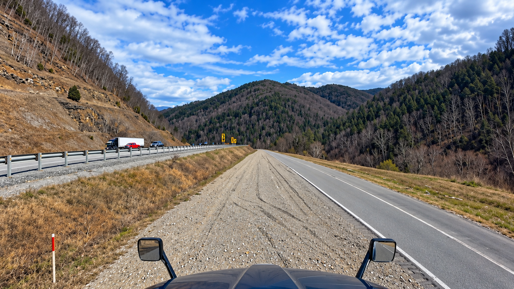 Truck loses its brakes at 90 mph - then the runaway ramp becomes the ...