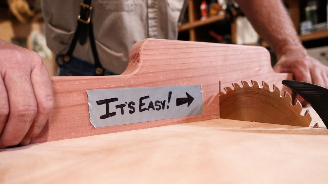 One table saw. One homemade sled. Twice the possibilities