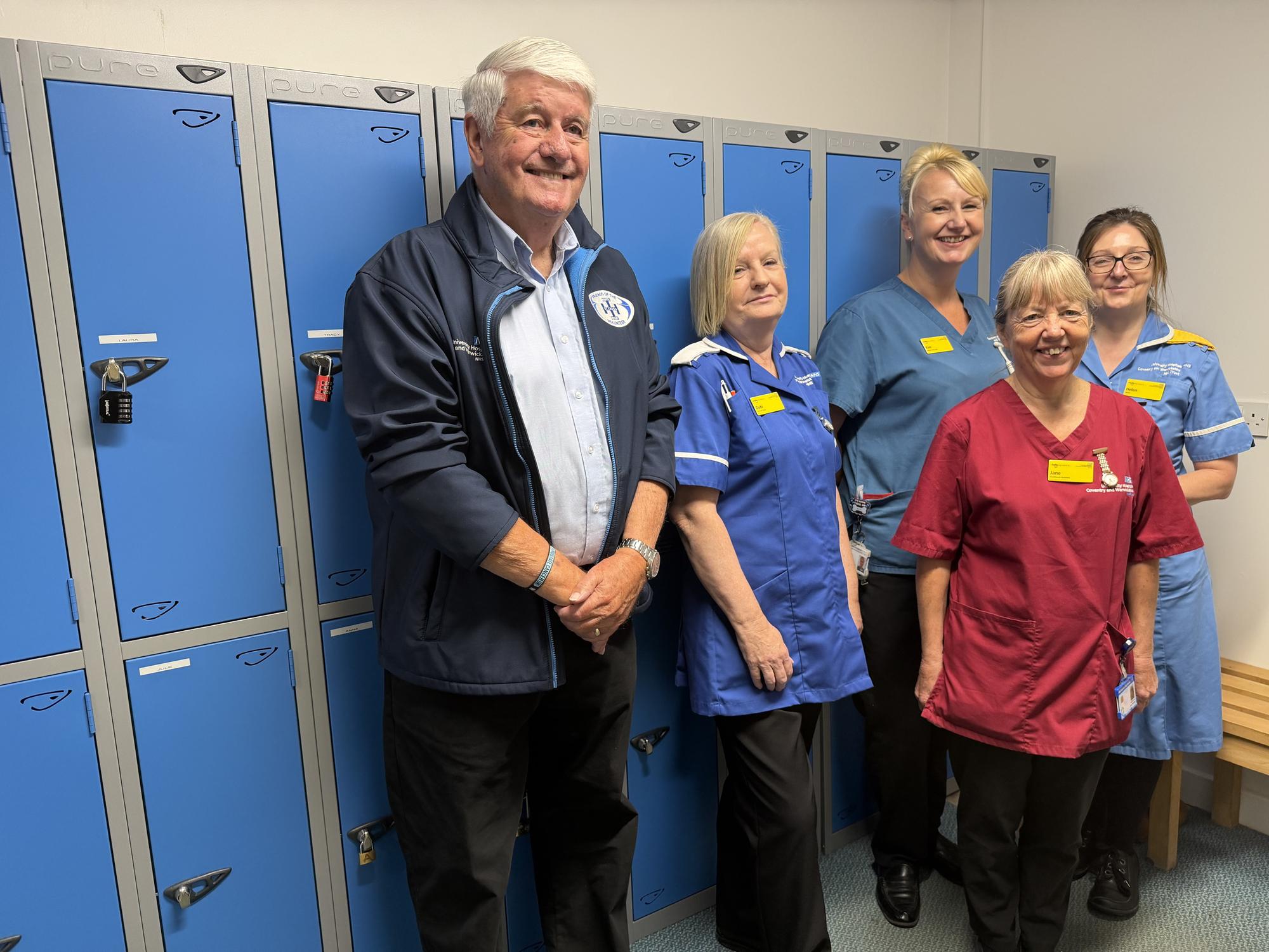 Friends help fund new lockers for staff at Rugby's St Cross