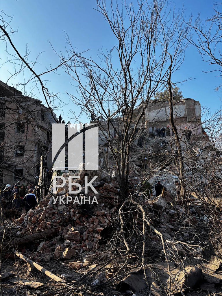 Russian strike hits Ukraine's Pryluky: Apt buildings destroyed, people ...