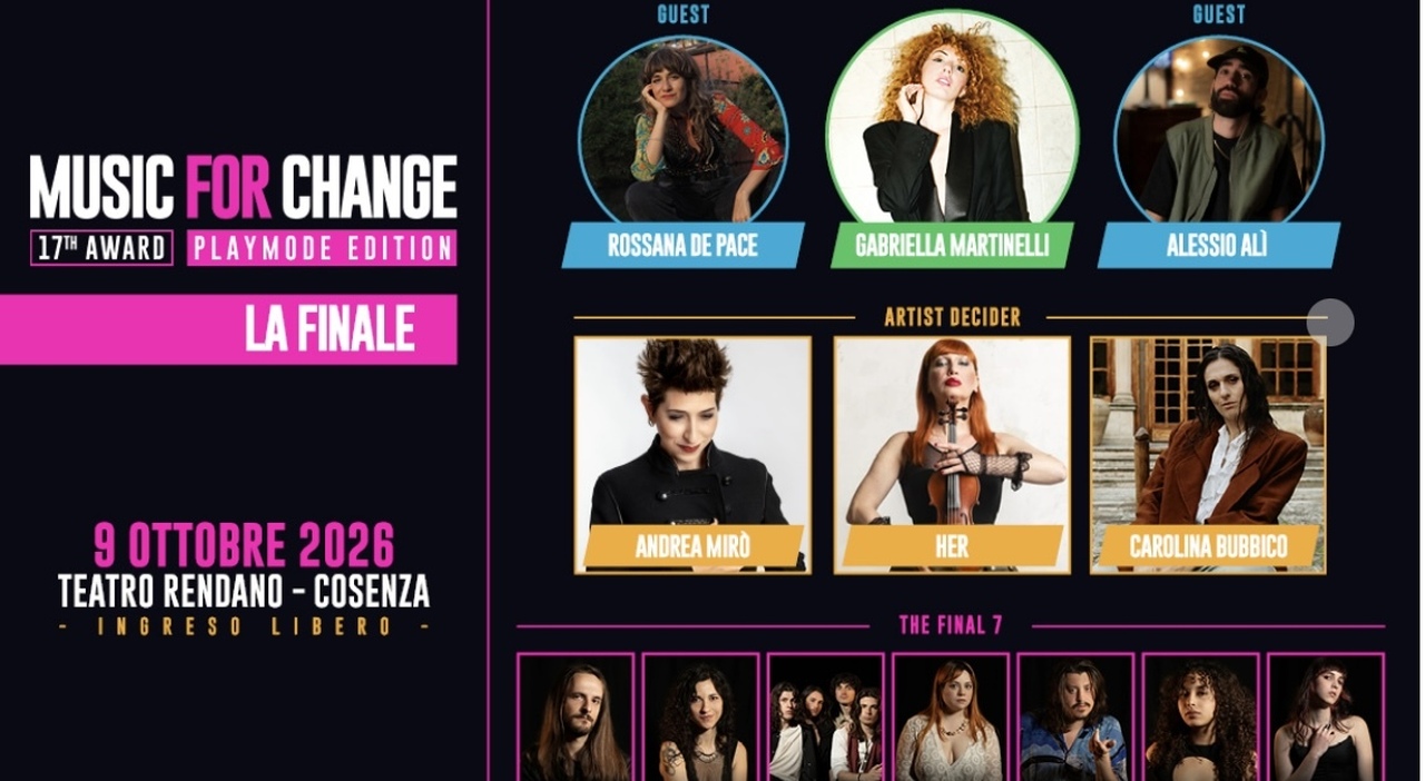 Music for Change, sette voci contro il rumore del presente