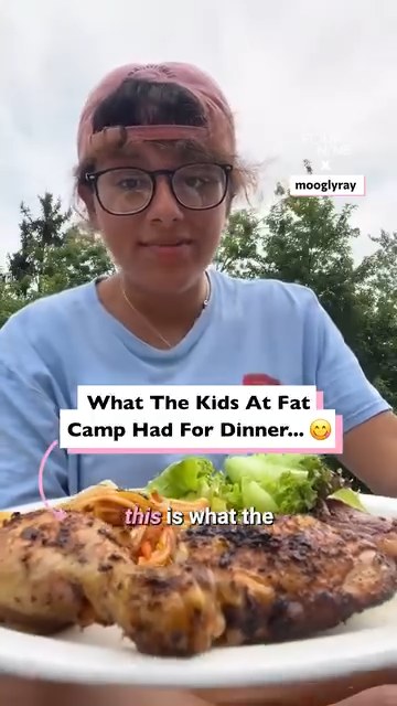 What the kids at fat camp had for dinner