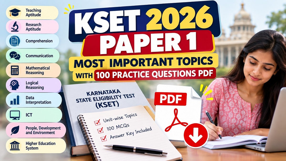 KSET 2026 paper 1 most important topics: Unit-wise preparation guide ...