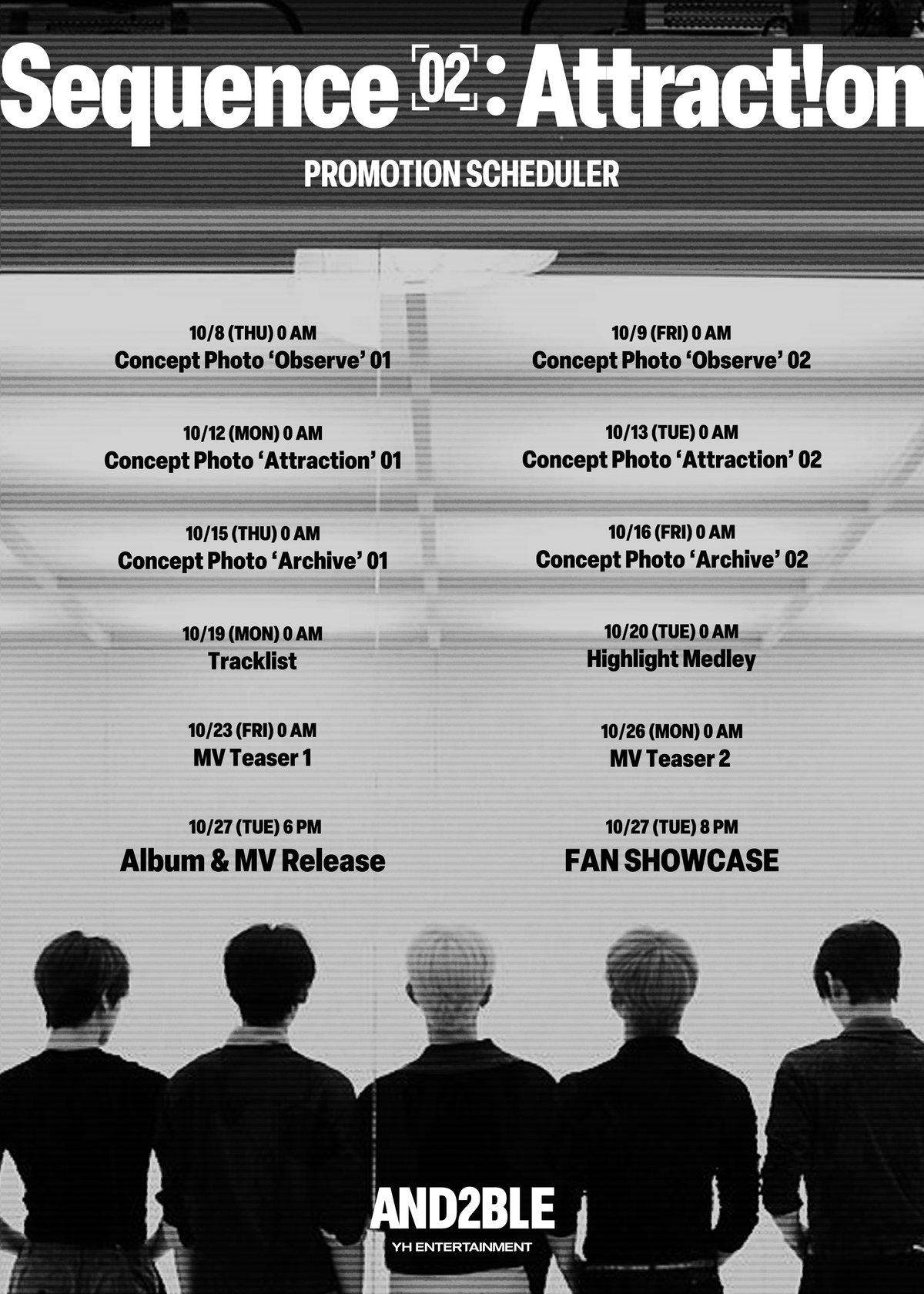 AND2BLE unveils promotion scheduler for 2nd mini album
