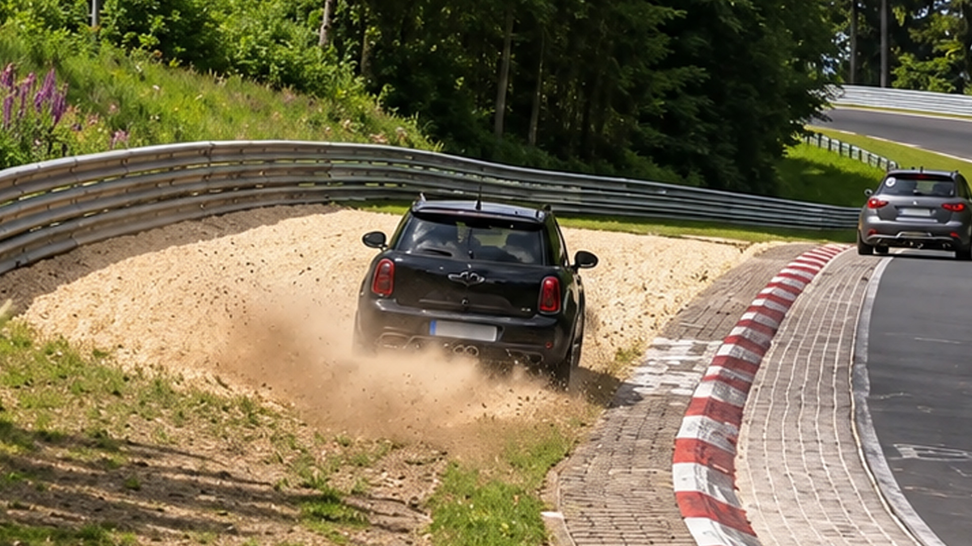 Tous les quelques minutes, un nouveau moment au Nürburgring vous fait ...