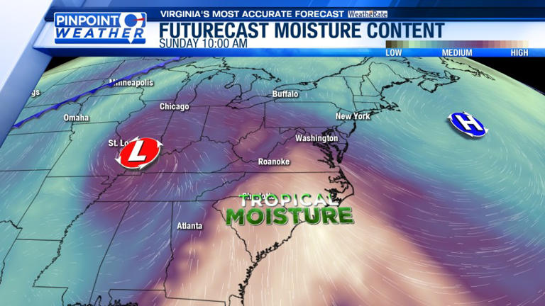 Pinpoint weather: Warmer next few days; weekend rain returns