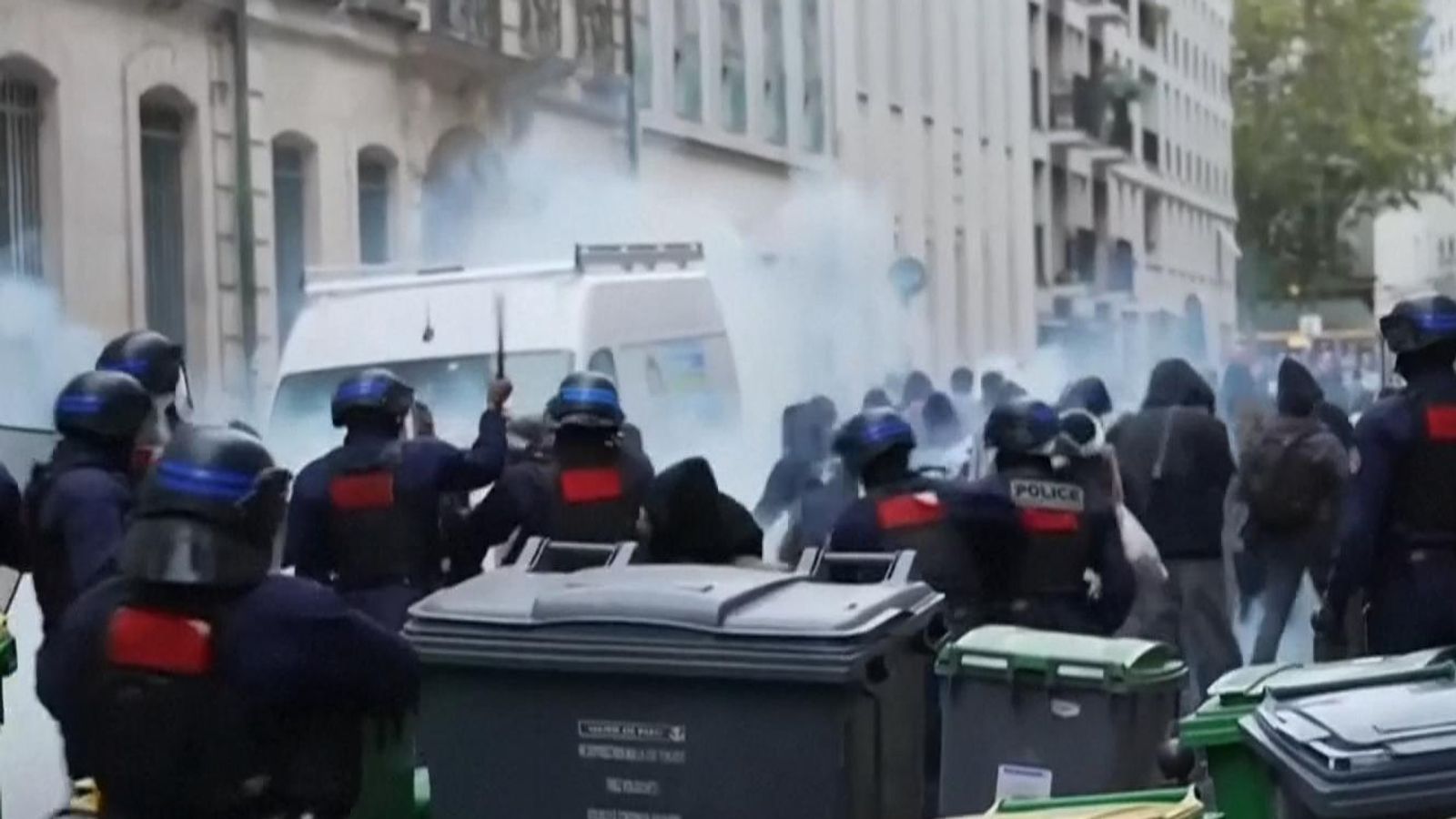 Tear gas used during clashes as student protests continue