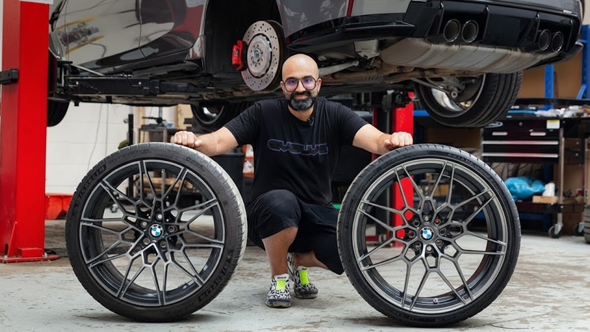 Custom forged wheels give the BMW M3 G80 a new look