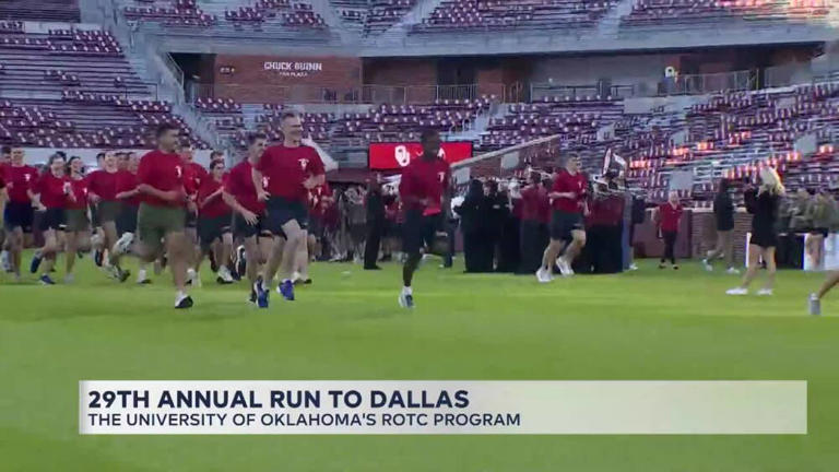 OU ROTC begins 29th annual run to Dallas prior to Red River Rivalry matchup