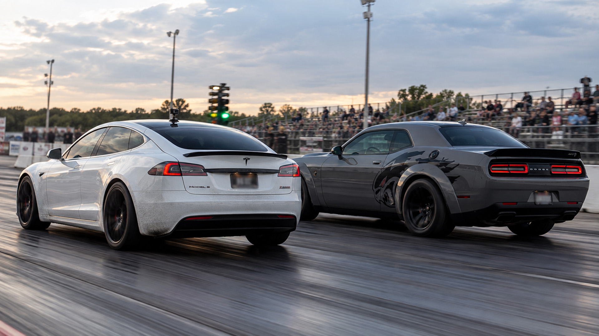 Can The Hellcat RedEye Beat The Tesla Model S in Drag Race