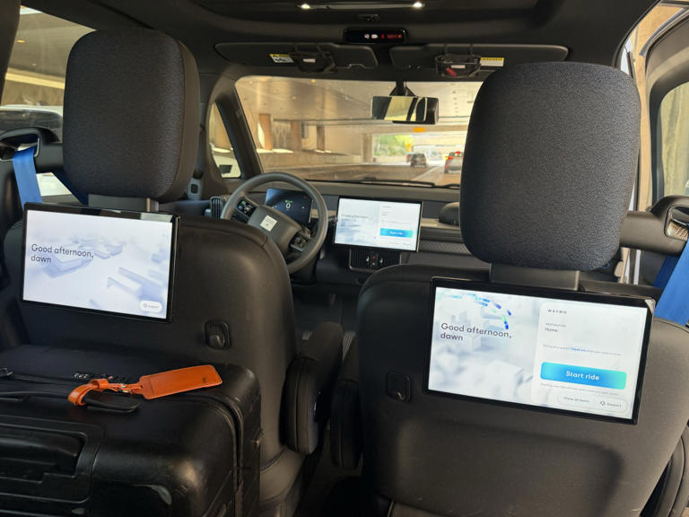 My verdict on a robotaxi airport ride: Relaxing, but really slow