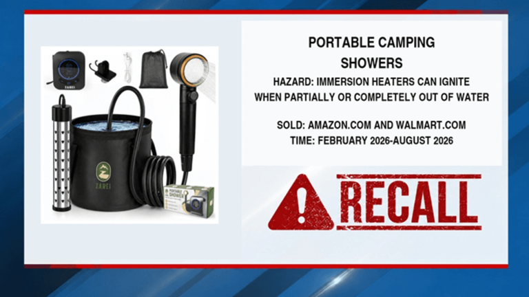 Adult bed rails and portable camping showers recalled over asphyxiation ...