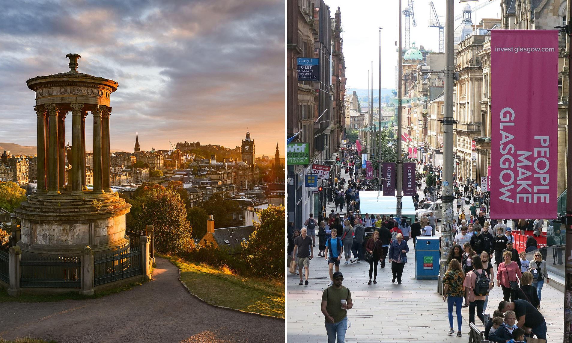 Edinburgh v Glasgow rivalry has a new winner as one is named Britain's ...