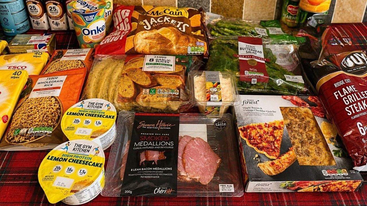 A £62 Tesco shop packed with weekly essentials