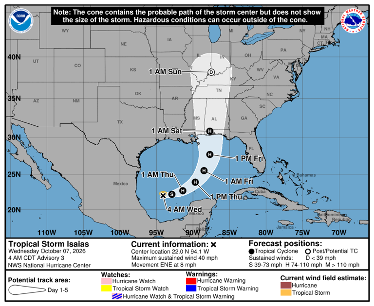 Isaias strengthens into hurricane ahead of expected landfall: Updates